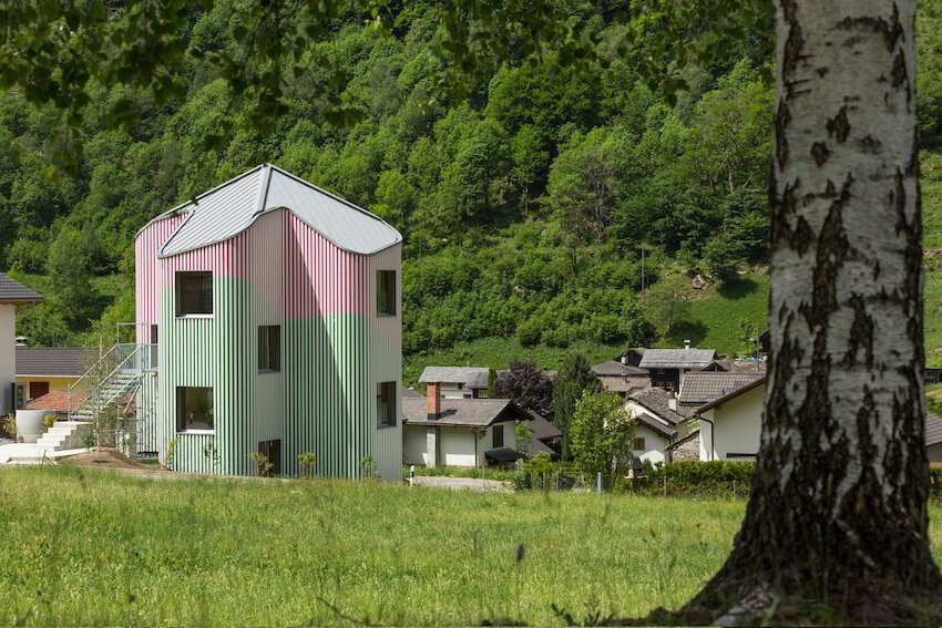   Swiss House XXXII, Rossa, Switzerland, Davide Macullo Architects - Image copyright:@Alexandre Zveiger