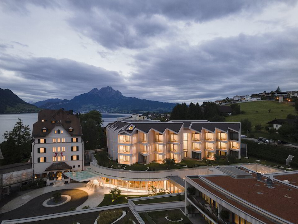   Chenot Palace Weggis, Lucerne, Switzerland, Davide Macullo Architects - Image copyright:@Roberto Pellegrini