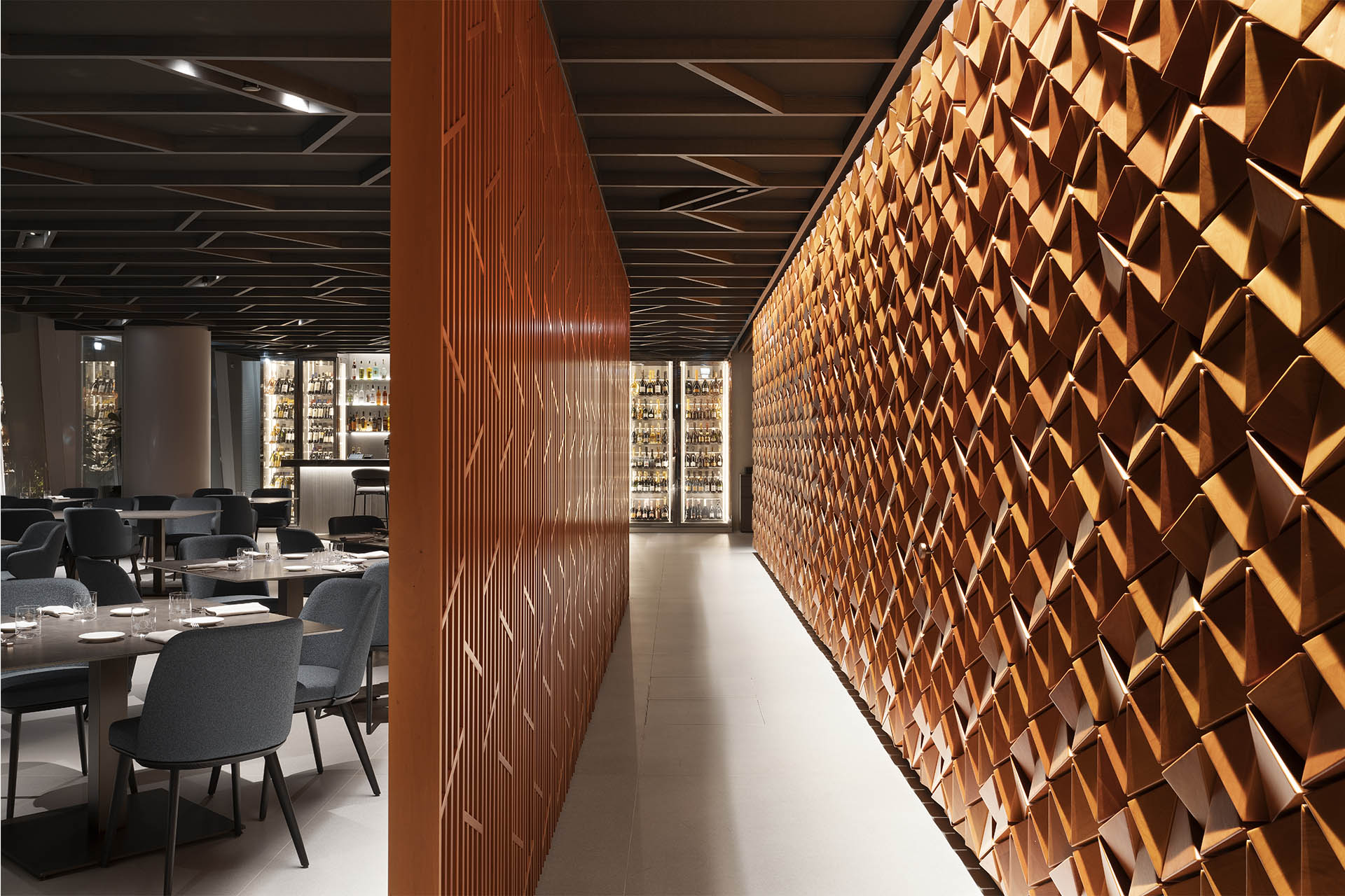 DAV Restaurant, Milan, Italy, Andrea Maffei Architects <br />Image copyright: @Andrea Martiradonna