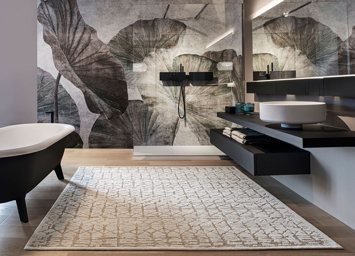 Naaba LGRH rug, interior visualisation, Salvioni <br /> 