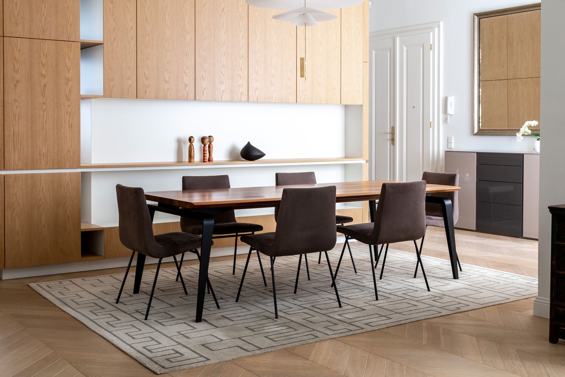 Otane NL1 rug, interior visualisation, Private residence, Wien, Austria <br /> Image copyright: @Riitta Sourander