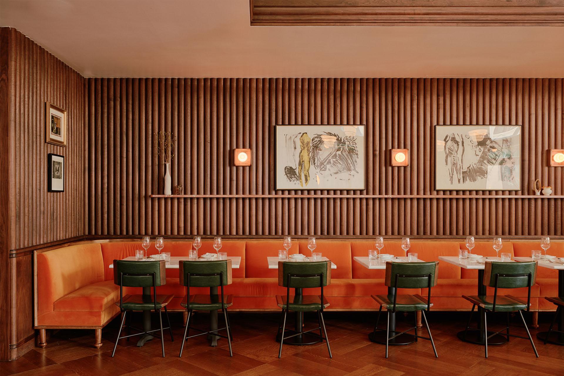 Lupetto restaurant, New York, USA <br />Image copyright: @William Laird 
