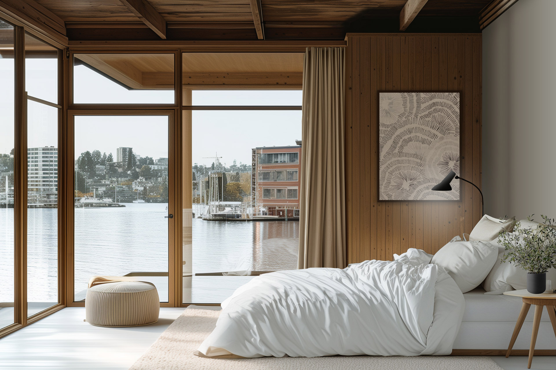 Lake Union Houseboat, Seattle, USA <br />Image copyright: @Stroop Design Studio