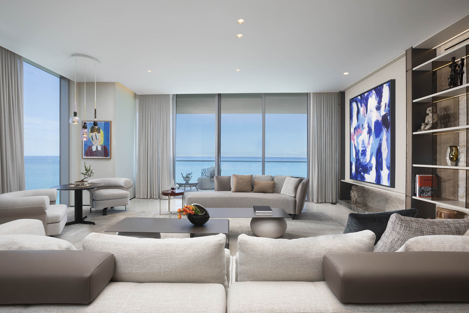  A sea-found object designed in luxury condo format. The Turnberry Ocean Club by DKOR Interiors